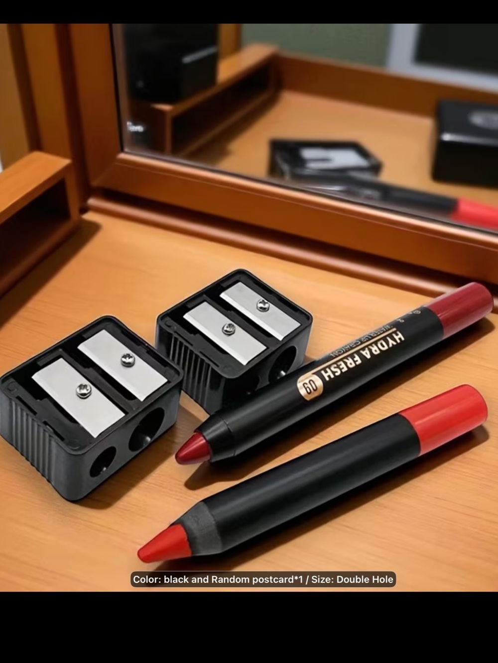 Lip & Eye Liner Pencil Sharpener with Black Lip & Eye Liner - Picture 3 of 6